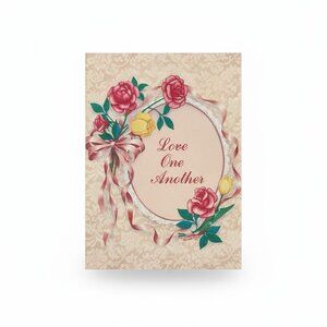 Vintage "Love One Another" Floral Photo Album with Slipcase